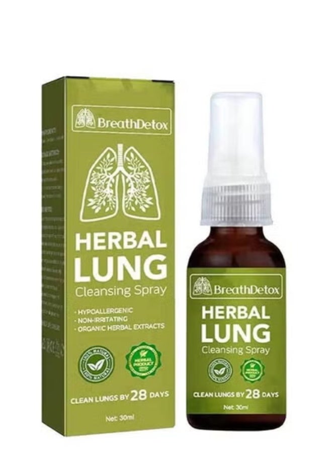 Natural Herbal Lung Cleansing Throat Spray for Respiratory Support and Clear Breathing